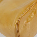 LOUIS VUITTON Monogram Vernis Houston Hand Bag Beige M91004 LV Auth BA12797-14