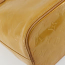 LOUIS VUITTON Monogram Vernis Houston Hand Bag Beige M91004 LV Auth BA12797-16