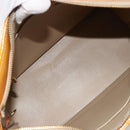 LOUIS VUITTON Monogram Vernis Houston Hand Bag Beige M91004 LV Auth BA12797-11