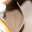 LOUIS VUITTON Monogram Vernis Houston Hand Bag Beige M91004 LV Auth BA12797-23
