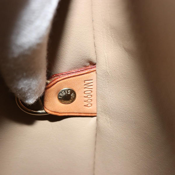 LOUIS VUITTON Monogram Vernis Houston Hand Bag Beige M91004 LV Auth BA12797
