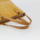 LOUIS VUITTON Monogram Vernis Houston Hand Bag Beige M91004 LV Auth BA12797-7