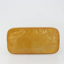 LOUIS VUITTON Monogram Vernis Houston Hand Bag Beige M91004 LV Auth BA12797-5