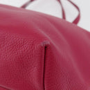 Salvatore Ferragamo Gancini Tote Bag Leather Pink Gold Auth BA12798-14
