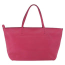 Salvatore Ferragamo Gancini Tote Bag Leather Pink Gold Auth BA12798-2
