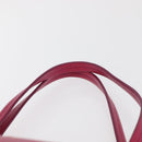 Salvatore Ferragamo Gancini Tote Bag Leather Pink Gold Auth BA12798-8