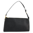 LOUIS VUITTON Epi Pochette Accessoires Pouch Black M52982 LV Auth BA12799-1