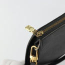 LOUIS VUITTON Epi Pochette Accessoires Pouch Black M52982 LV Auth BA12799-10