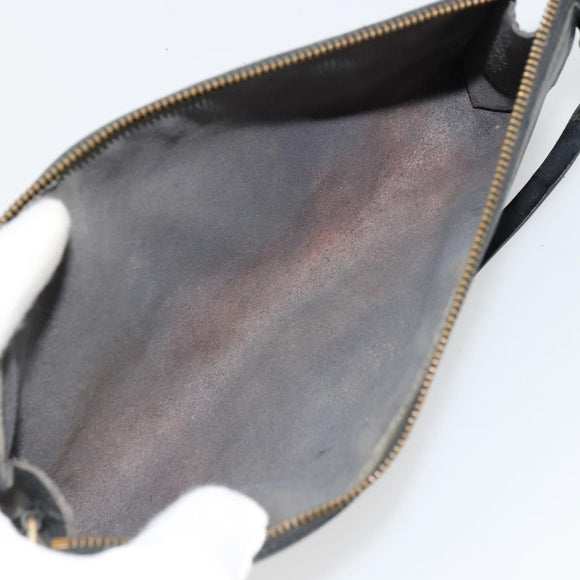 LOUIS VUITTON Epi Pochette Accessoires Pouch Black M52982 LV Auth BA12799