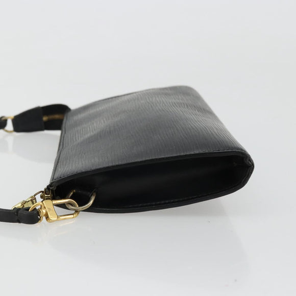 LOUIS VUITTON Epi Pochette Accessoires Pouch Black M52982 LV Auth BA12799