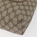 GUCCI GG Supreme Web Sherry Line Tote Bag PVC Beige Gold 378 02 003 Auth BA12800-12