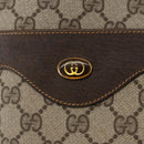 GUCCI GG Supreme Web Sherry Line Tote Bag PVC Beige Gold 378 02 003 Auth BA12800-15