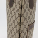 GUCCI GG Supreme Web Sherry Line Tote Bag PVC Beige Gold 378 02 003 Auth BA12800-6