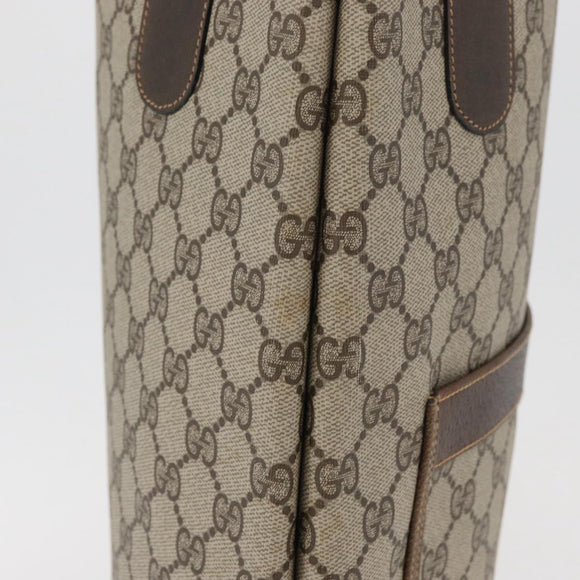 GUCCI GG Supreme Web Sherry Line Tote Bag PVC Beige Gold 378 02 003 Auth BA12800