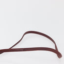 Christian Dior Trotter Canvas Shoulder Bag Bordeaux Gold Auth BA12801A-8