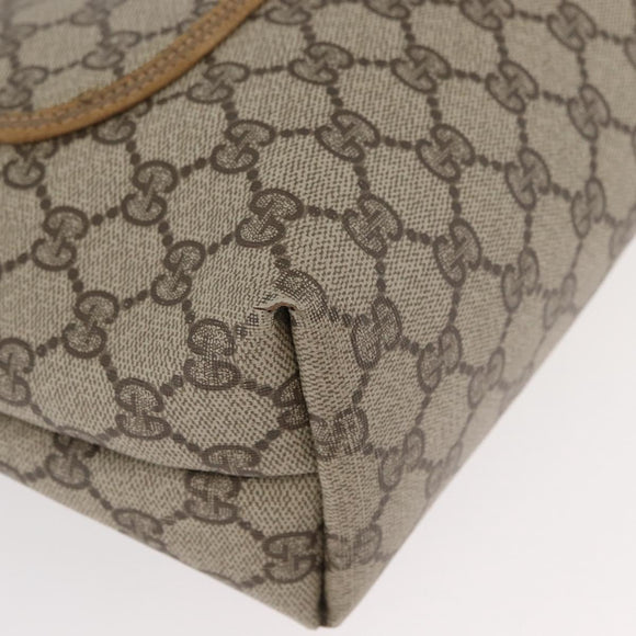 GUCCI GG Supreme Web Sherry Line Tote Bag PVC Beige 39 02 003 Auth BA12802