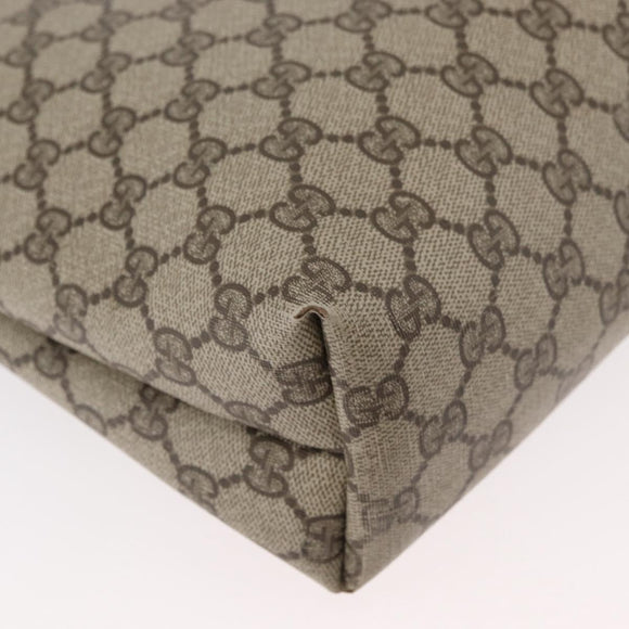 GUCCI GG Supreme Web Sherry Line Tote Bag PVC Beige 39 02 003 Auth BA12802