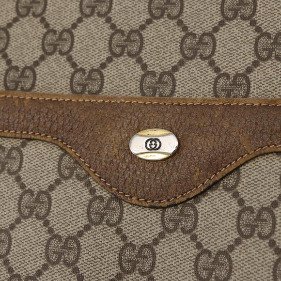 GUCCI GG Supreme Web Sherry Line Tote Bag PVC Beige 39 02 003 Auth BA12802