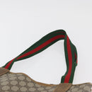 GUCCI GG Supreme Web Sherry Line Tote Bag PVC Beige 39 02 003 Auth BA12802-8
