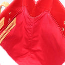 LOUIS VUITTON Monogram Vernis Reade MM Hand Bag Red Rouge M91086 LV Auth BA12808-18