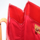 LOUIS VUITTON Monogram Vernis Reade MM Hand Bag Red Rouge M91086 LV Auth BA12808-20