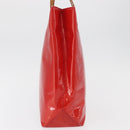 LOUIS VUITTON Monogram Vernis Reade MM Hand Bag Red Rouge M91086 LV Auth BA12808-3
