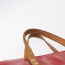LOUIS VUITTON Monogram Vernis Reade MM Hand Bag Red Rouge M91086 LV Auth BA12808-8