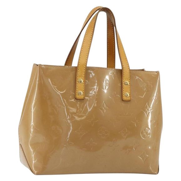 LOUIS VUITTON Monogram Vernis Reade PM Hand Bag Noisette M91334 LV Auth BA12809