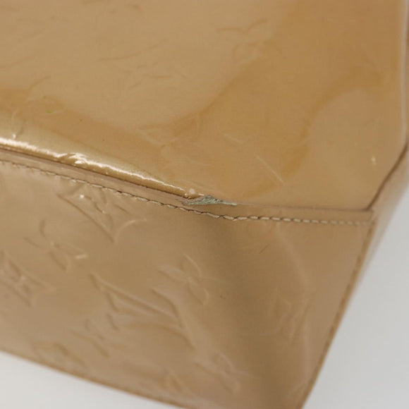 LOUIS VUITTON Monogram Vernis Reade PM Hand Bag Noisette M91334 LV Auth BA12809