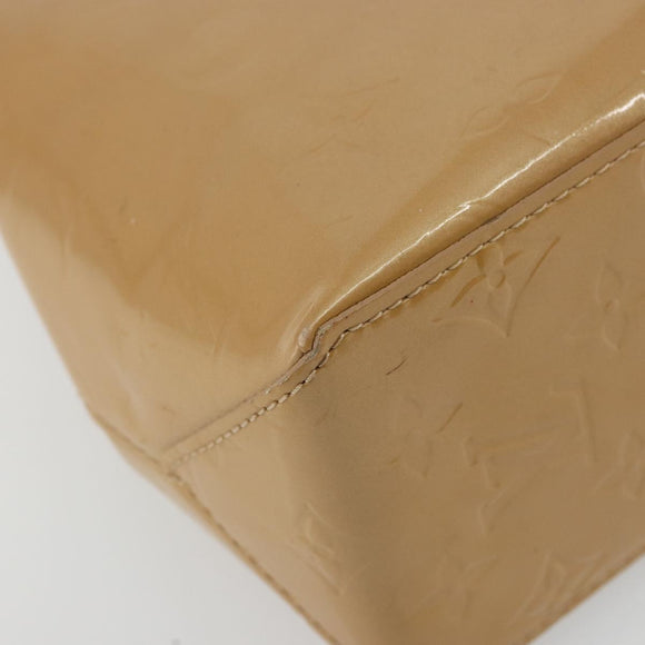 LOUIS VUITTON Monogram Vernis Reade PM Hand Bag Noisette M91334 LV Auth BA12809