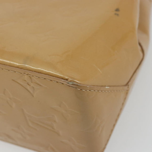 LOUIS VUITTON Monogram Vernis Reade PM Hand Bag Noisette M91334 LV Auth BA12809