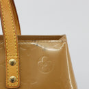 LOUIS VUITTON Monogram Vernis Reade PM Hand Bag Noisette M91334 LV Auth BA12809-10