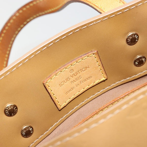 LOUIS VUITTON Monogram Vernis Reade PM Hand Bag Noisette M91334 LV Auth BA12809