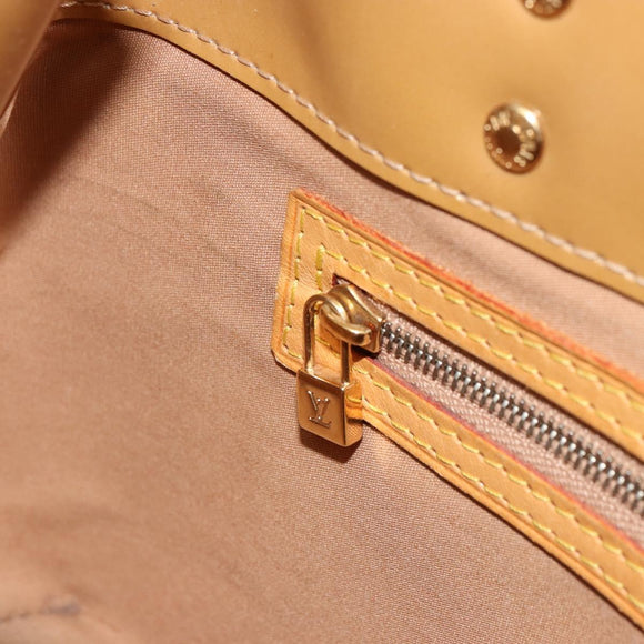 LOUIS VUITTON Monogram Vernis Reade PM Hand Bag Noisette M91334 LV Auth BA12809