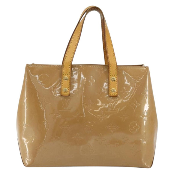 LOUIS VUITTON Monogram Vernis Reade PM Hand Bag Noisette M91334 LV Auth BA12809