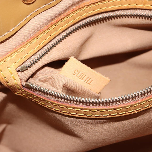 LOUIS VUITTON Monogram Vernis Reade PM Hand Bag Noisette M91334 LV Auth BA12809