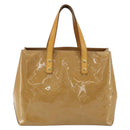 LOUIS VUITTON Monogram Vernis Reade PM Hand Bag Noisette M91334 LV Auth BA12809-2