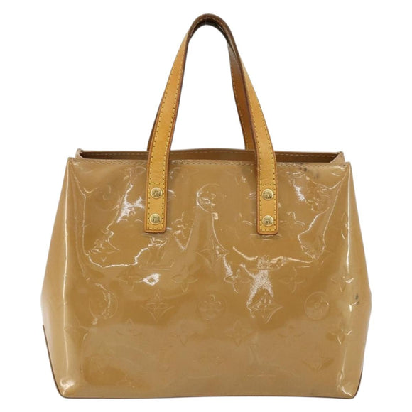 LOUIS VUITTON Monogram Vernis Reade PM Hand Bag Noisette M91334 LV Auth BA12809