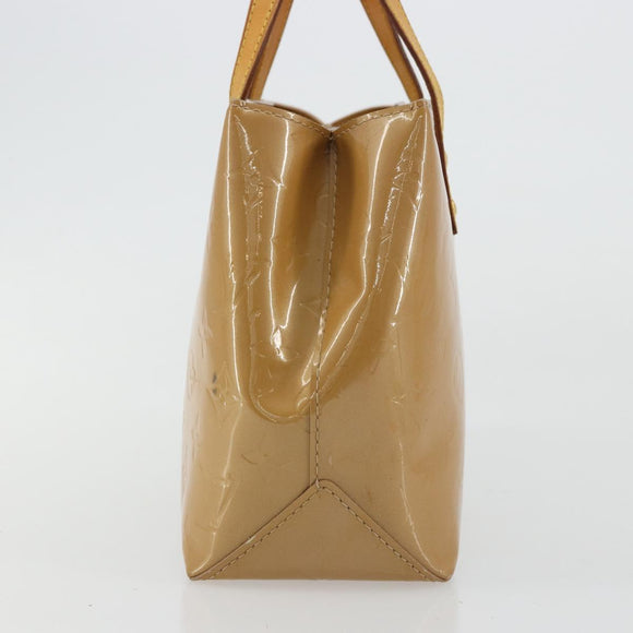 LOUIS VUITTON Monogram Vernis Reade PM Hand Bag Noisette M91334 LV Auth BA12809