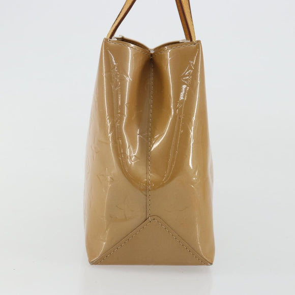 LOUIS VUITTON Monogram Vernis Reade PM Hand Bag Noisette M91334 LV Auth BA12809
