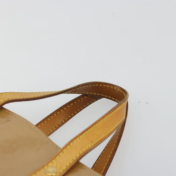 LOUIS VUITTON Monogram Vernis Reade PM Hand Bag Noisette M91334 LV Auth BA12809