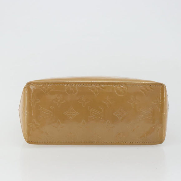 LOUIS VUITTON Monogram Vernis Reade PM Hand Bag Noisette M91334 LV Auth BA12809