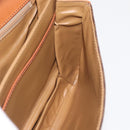 CELINE Macadam Canvas Shoulder Bag PVC Leather Brown Gold Auth BA12811-23