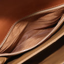 CELINE Macadam Canvas Shoulder Bag PVC Leather Brown Gold Auth BA12811-26