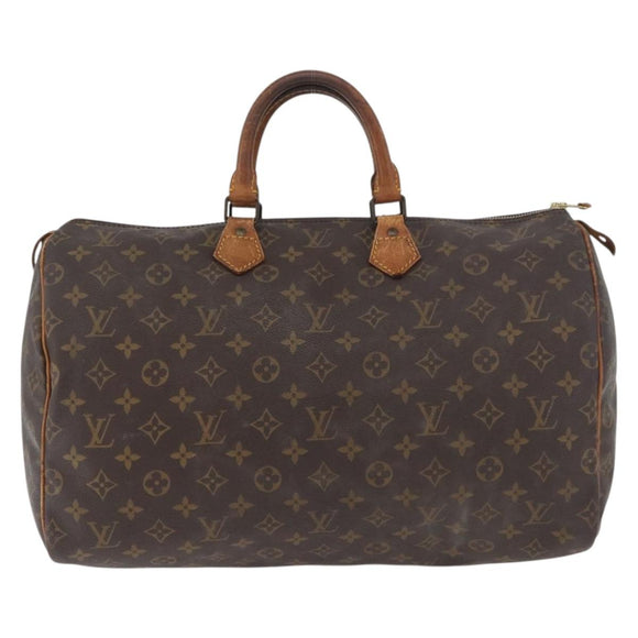 LOUIS VUITTON Monogram Speedy 40 Hand Bag M41522 LV Auth BA12812