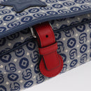 GUCCI Kinder Umhängetasche Canvas Silber Blau 664143 Auth BA12815-9