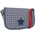 GUCCI Kinder Umhängetasche Canvas Silber Blau 664143 Auth BA12815-1
