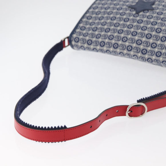 GUCCI Kinder Umhängetasche Canvas Silber Blau 664143 Auth BA12815