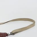BOTTEGA VENETA INTRECCIATO Bag Leather Bordeaux Silver 276357 Auth BA12816-14