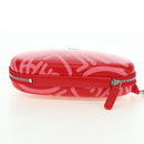 CHANEL Chain Pouch Shoulder Bag Leather Red Silver CC Auth BA12817SAM-7